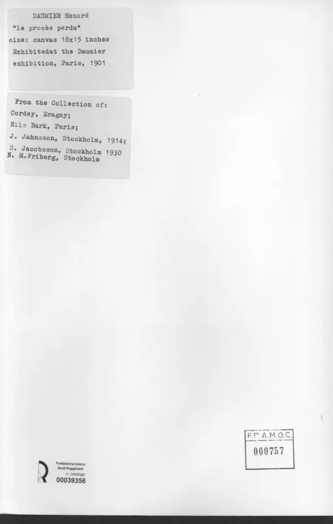 Anonimo , Daumier, Honor&eacute; - sec. XIX - Le proc&egrave;s perdu , retro