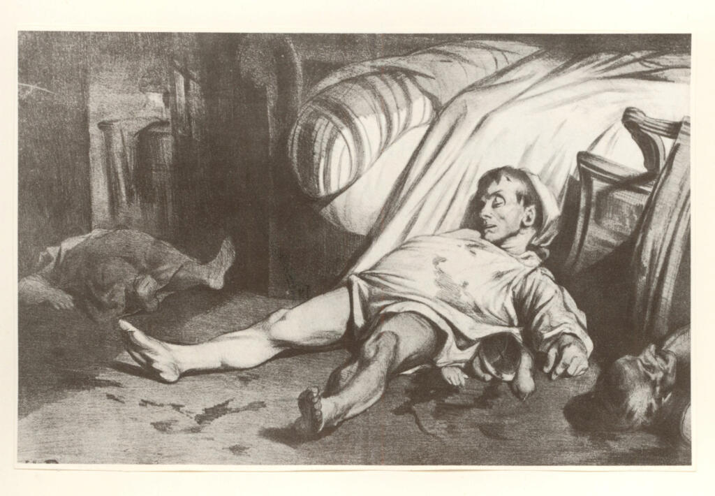 Daumier, Honoré , Assassinio di un'intera famiglia