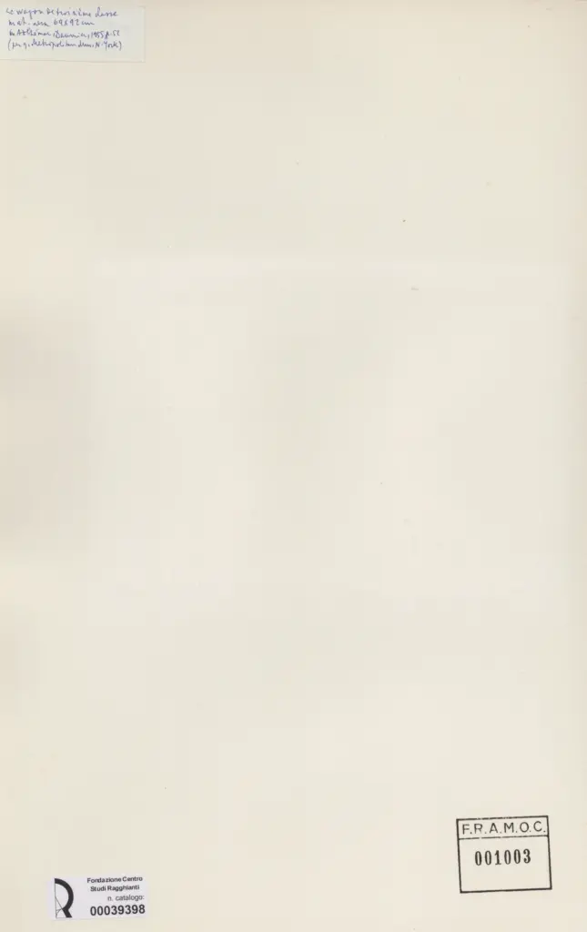 Anonimo, Anonimo , retro