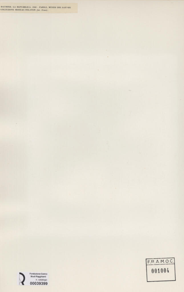 Anonimo , Daumier, Honoré - sec. XIX - La repubblica , retro