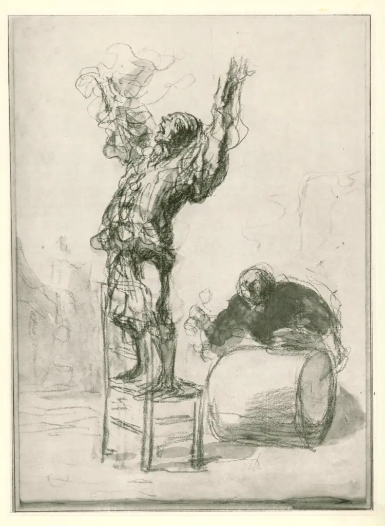 Anonimo , Daumier, Honor&eacute; - sec. XIX - Le Clown , fronte