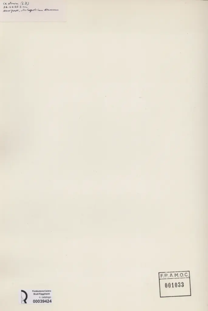 Anonimo , Daumier, Honor&eacute; - sec. XIX - Le Clown , retro