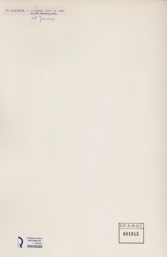 Anonimo , Daumier, Honor&eacute; - sec. XIX - L'Attente dans la Gare , retro