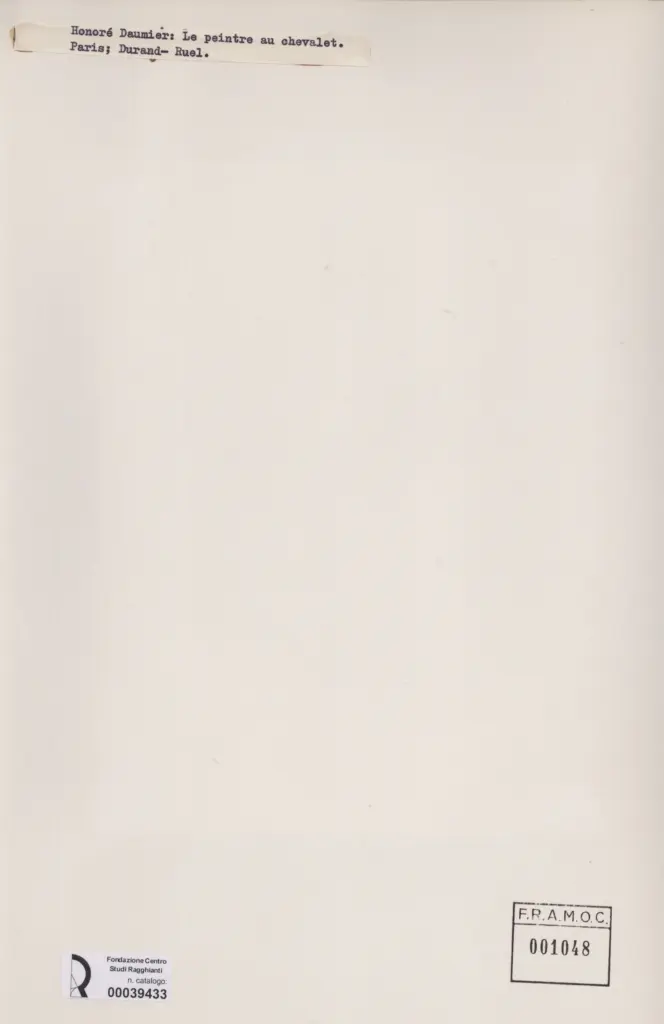 Anonimo , Daumier, Honor&eacute; - sec. XIX - Le peintre au chevalet , retro