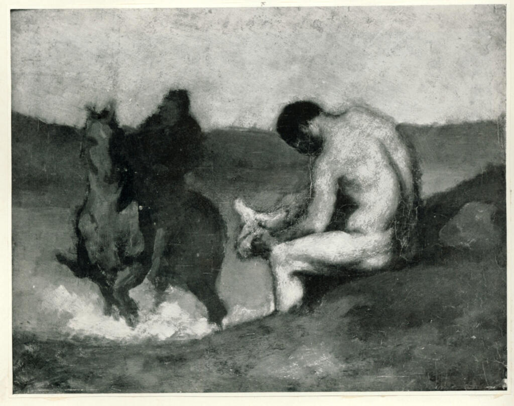 Anonimo , Daumier, Honoré - sec. XIX - Une Baignade , fronte