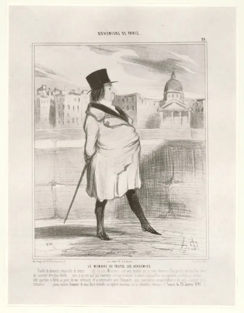 Anonimo , Daumier, Honor&eacute; - sec. XIX - Les bohemiens de Paris , fronte