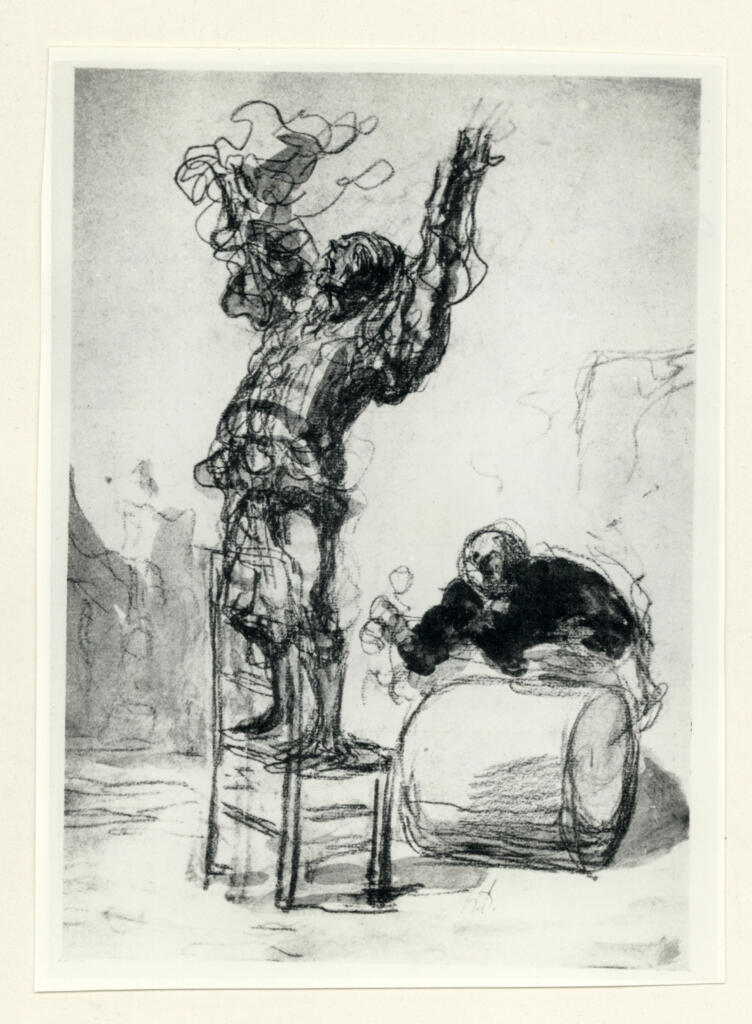 Anonimo , Daumier, Honoré - sec. XIX - Un paillasse , fronte