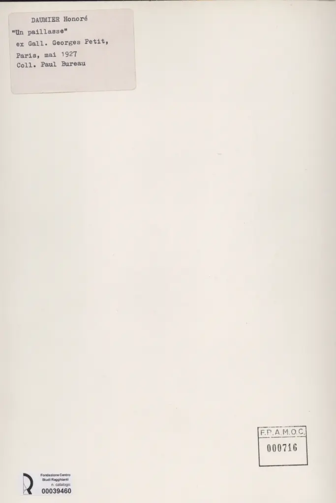 Anonimo , Daumier, Honoré - sec. XIX - Un paillasse , retro