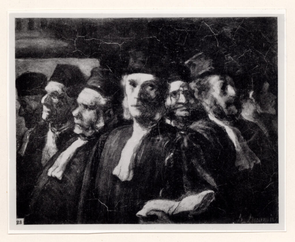 Anonimo , Daumier, Honoré - sec. XIX - Les Avocats , fronte