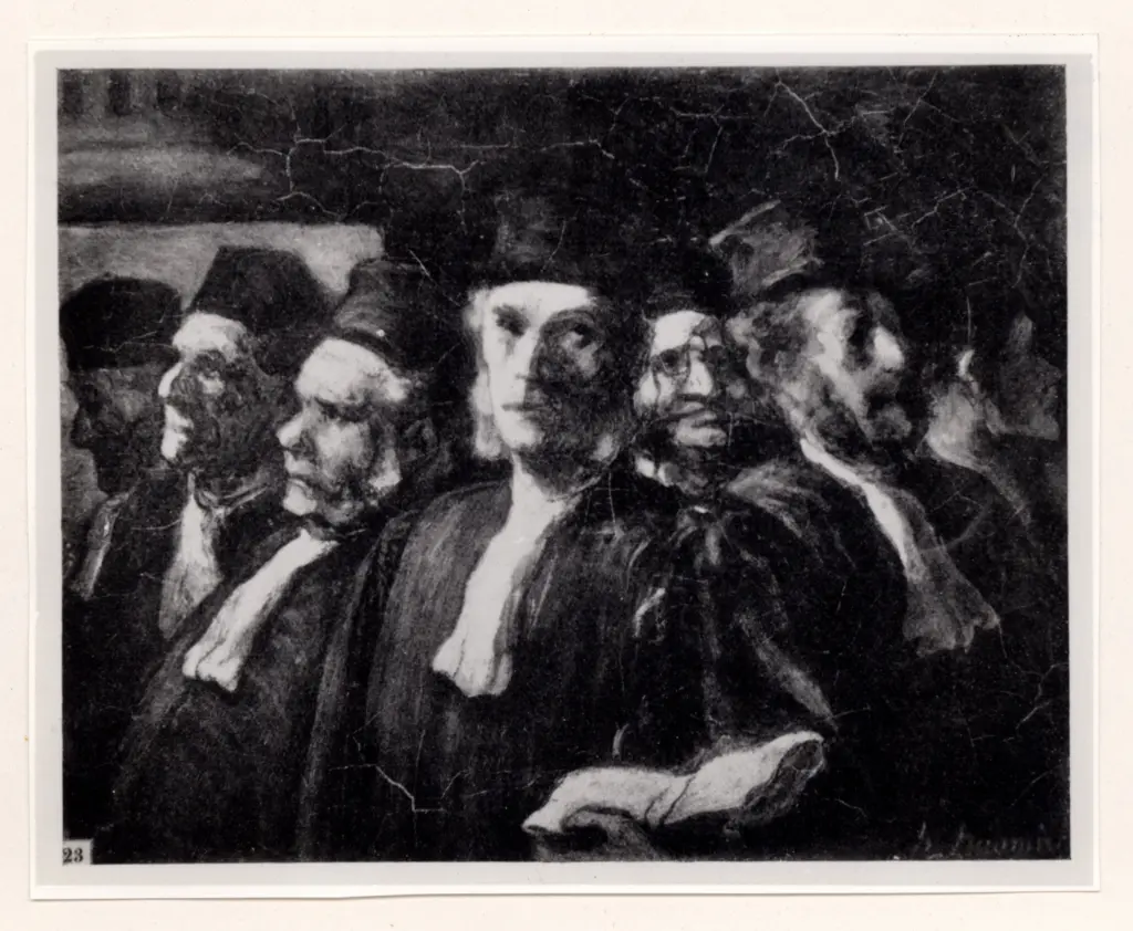 Anonimo , Daumier, Honor&eacute; - sec. XIX - Les Avocats , fronte