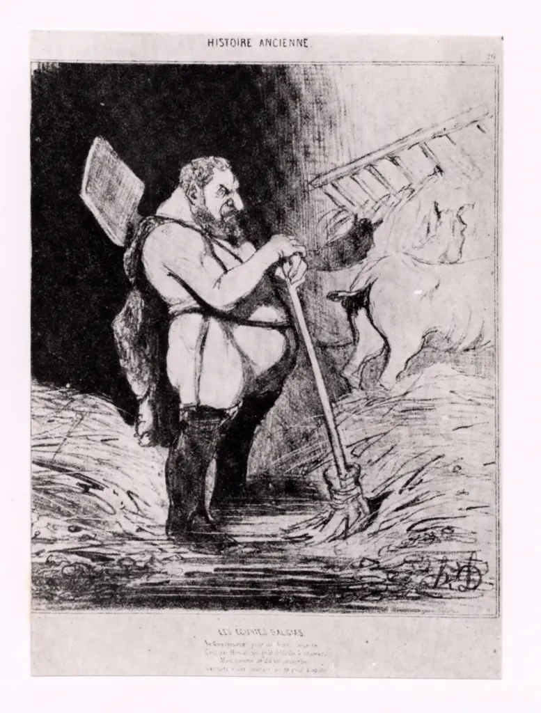 Anonimo , Daumier, Honor&eacute; - sec. XIX - Los Ecuries d'Augias , fronte