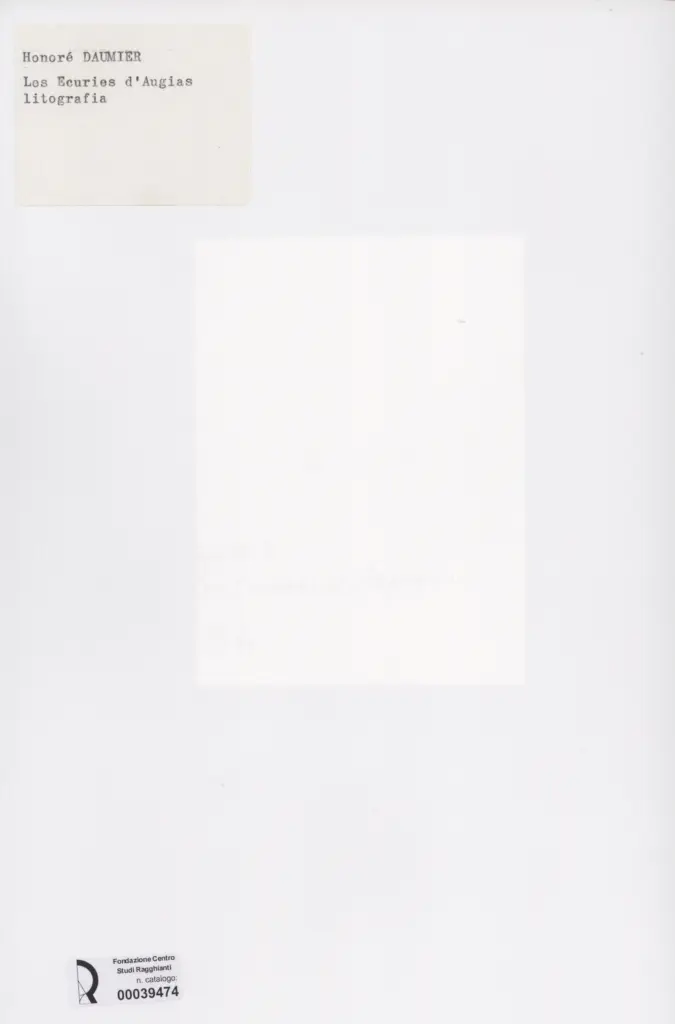 Anonimo , Daumier, Honor&eacute; - sec. XIX - Los Ecuries d'Augias , retro