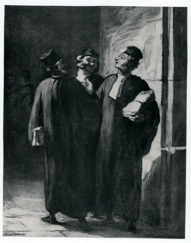 Anonimo , Daumier, Honor&eacute; - sec. XIX - Les Avocats , fronte