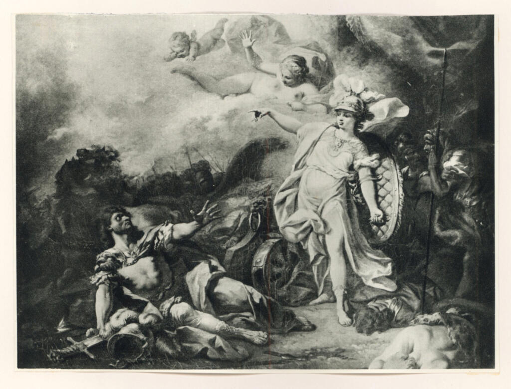 Viollet , David, Jacques-Louis - sec. XIX - Combat de Minerve contre Mars
