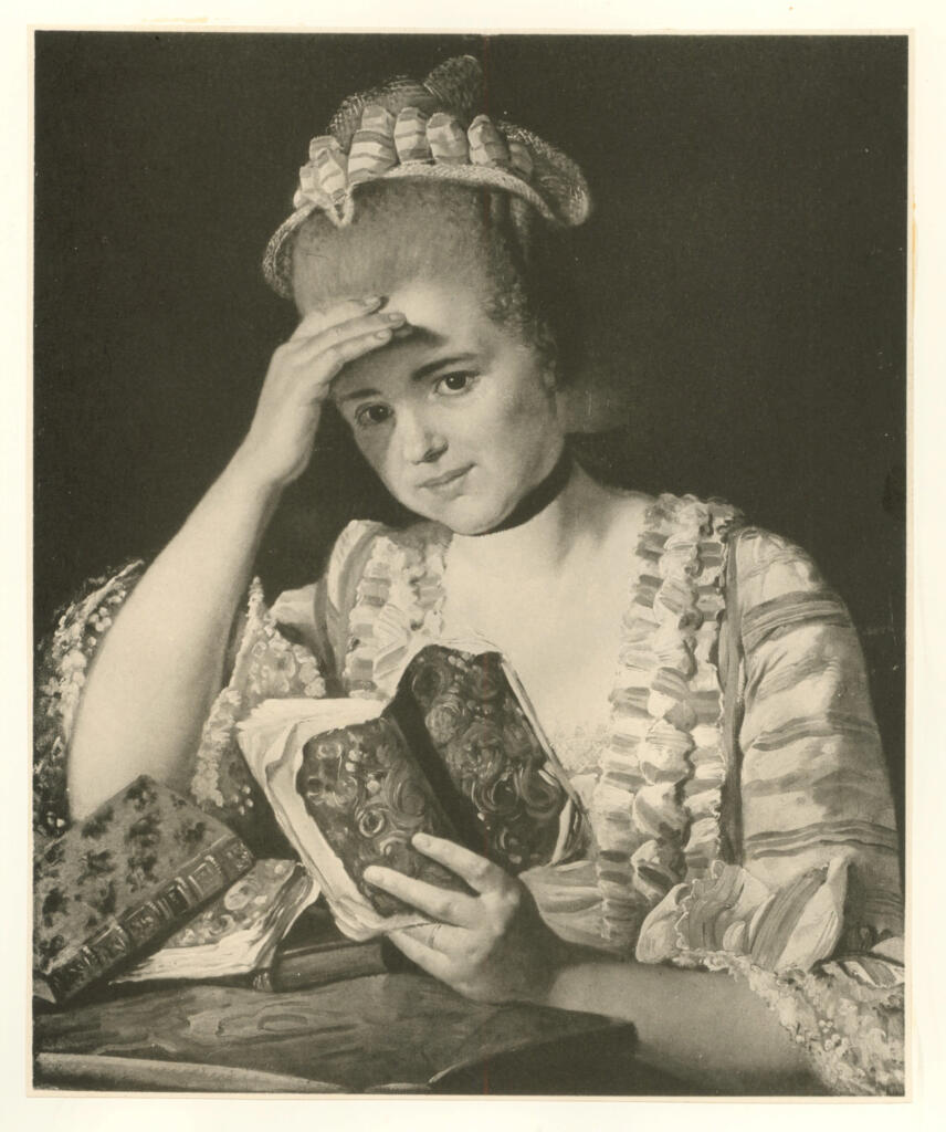 Anonimo , David, Jacques-Louis - sec. XVIII - Portrait of Madame Buron , fronte