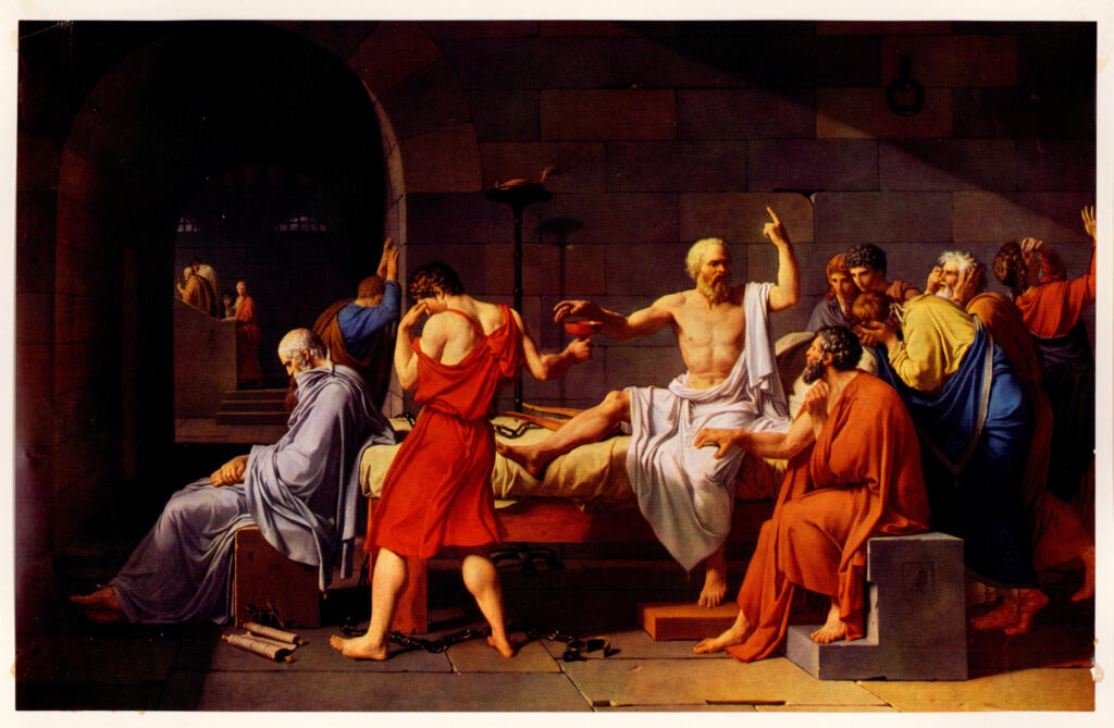 Anonimo , David, Jacques-Louis - sec. XVIII - Morte di Socrate , fronte