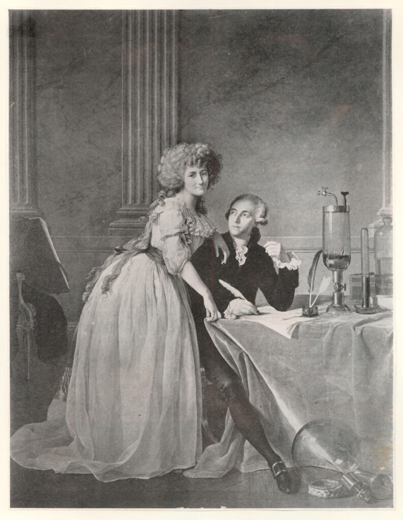 Anonimo , David, Jacques-Louis - sec. XVIII - Portrait of M. and Mme. Lavoisier , fronte