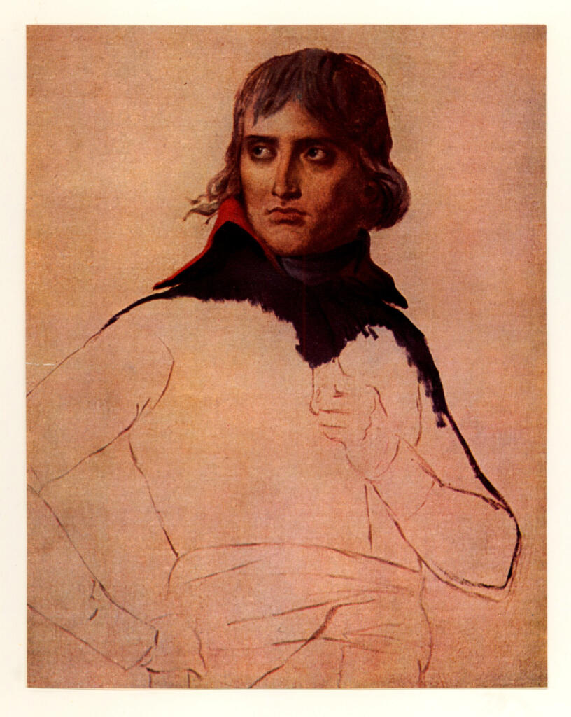 Anonimo , David, Jacques-Louis - sec. XVIII - Bonaparte , fronte