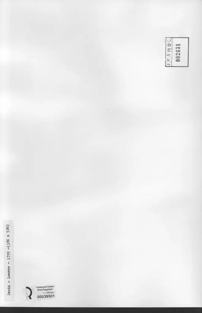 Anonimo , David, Jacques-Louis - sec. XVIII - Donne e bambini in mezzo all'esercito assediante , retro