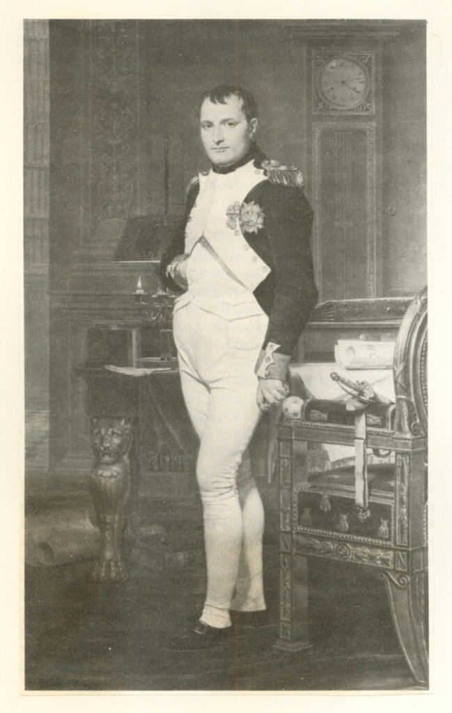 Anonimo , David, Jacques-Louis - sec. XIX - Napoleone nel suo gabinetto di lavoro , fronte