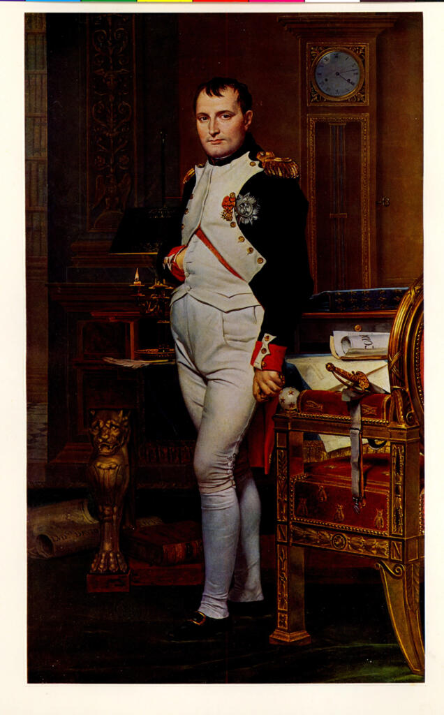 Anonimo , David, Jacques-Louis - sec. XIX - Napoleon in his study , fronte