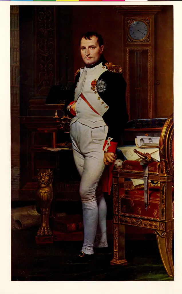 Anonimo , David, Jacques-Louis - sec. XIX - Napoleon in his study , fronte