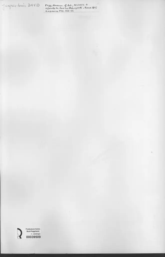 Anonimo , David, Jacques-Louis - sec. XIX , retro