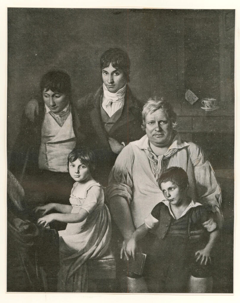 Anonimo , David, Jacques-Louis - sec. XIX - Le conventionnel Michel Gérard et sa famille , fronte