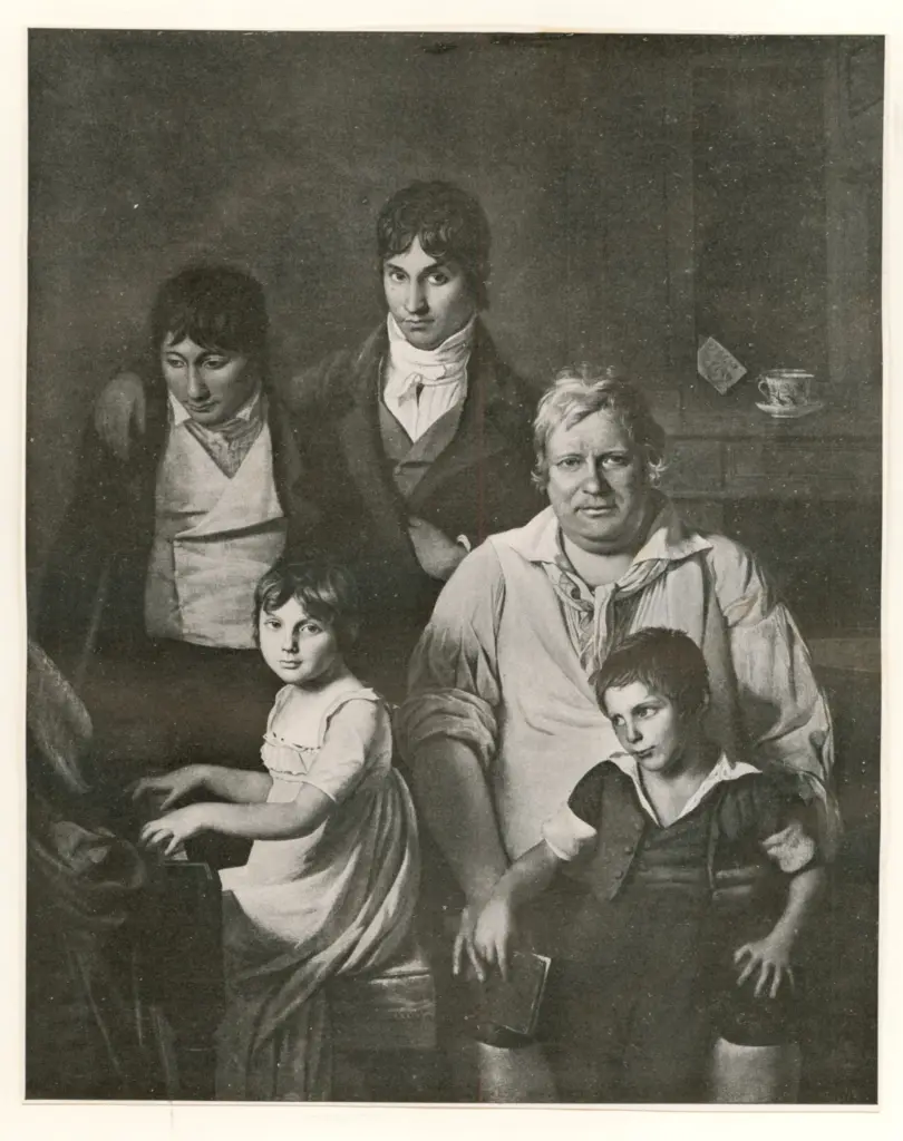 Anonimo , David, Jacques-Louis - sec. XIX - Le conventionnel Michel G&eacute;rard et sa famille , fronte