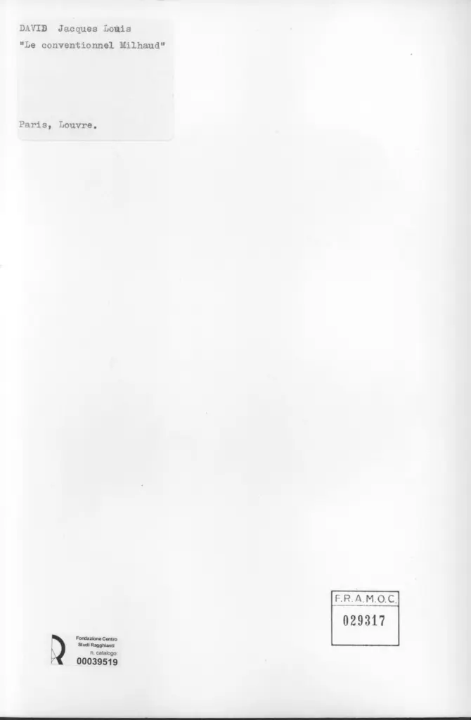 Anonimo , David, Jacques-Louis - sec. XIX - Le conventionnel Milhaud , retro