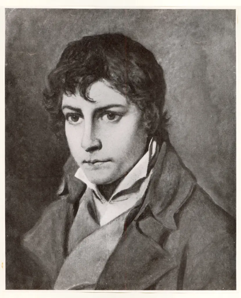 Anonimo , David, Jacques-Louis - sec. XVIII/ XIX - Ritratto di giovane uomo , fronte