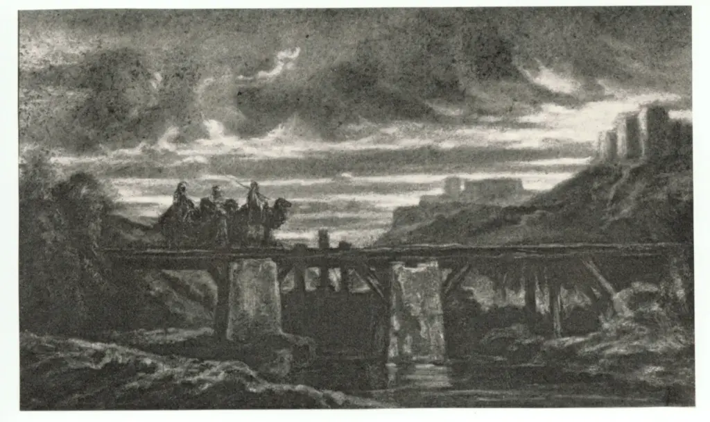 Anonimo , Decamps, A.G. - sec. XIX - Patrol of camel riders , fronte