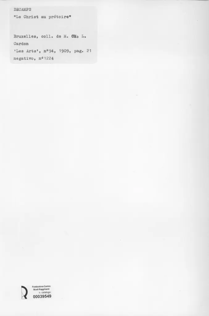 Anonimo , Decamps, A.G. , retro