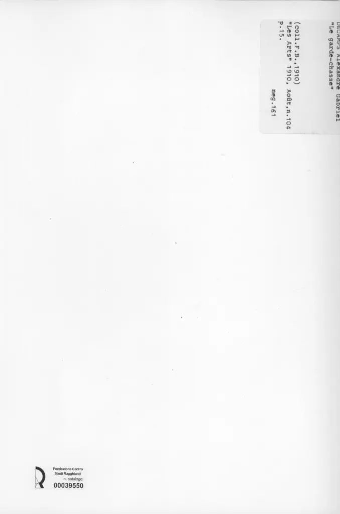 Anonimo , Decamps, A.G. - sec. XIX - Le garde-chasse , retro