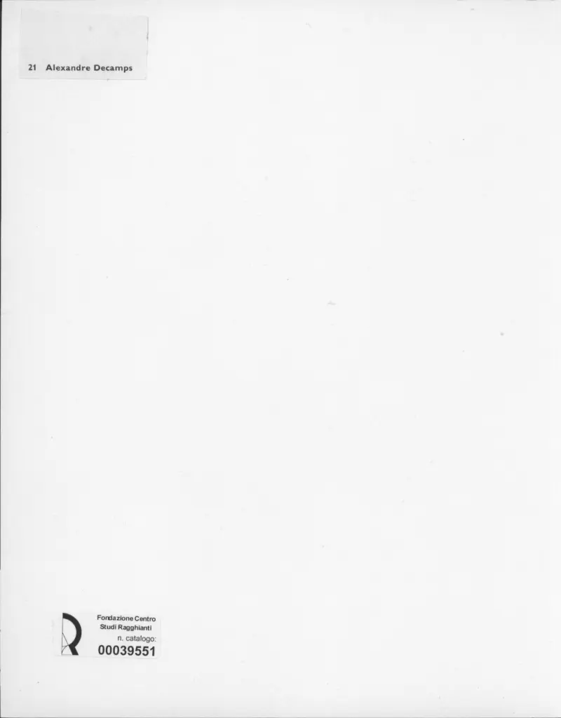 Anonimo , Decamps, A.G. - sec. XIX - Campagna , retro