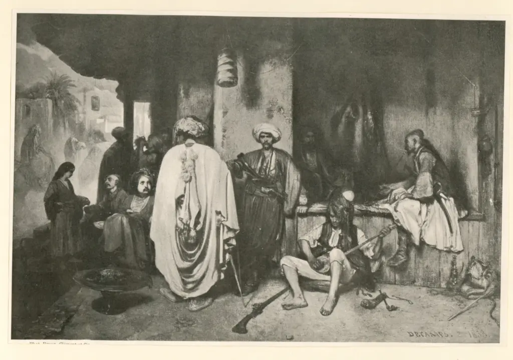 Anonimo , Decamps, A.G. - sec. XIX - Luogo d'incontro , fronte