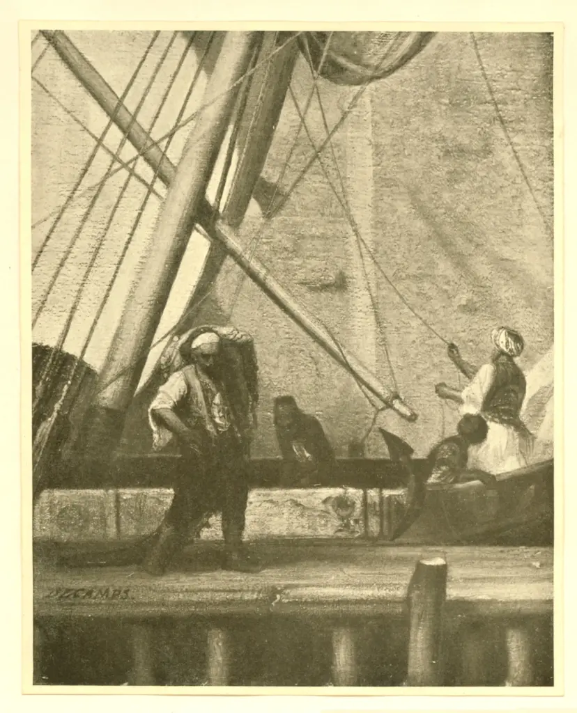 Anonimo , Decamps, A.G. - sec. XIX - Al molo