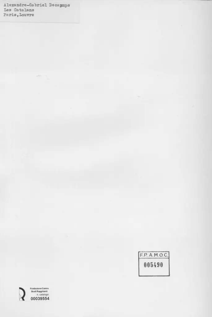 Anonimo , Decamps, A.G. - sec. XIX - Persone al tavolo , retro