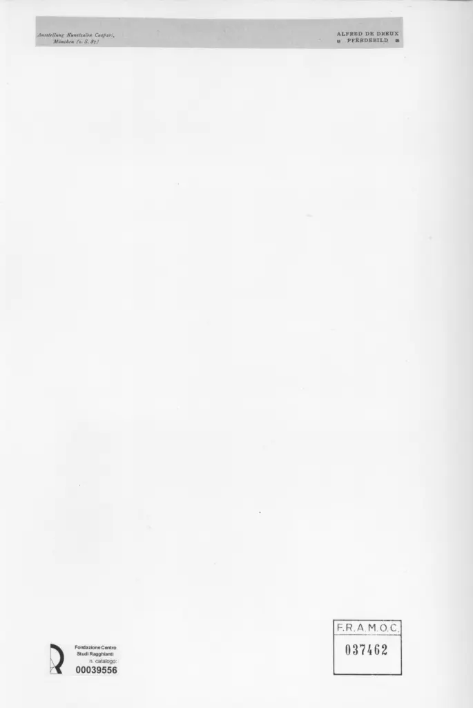 Anonimo , De Breux, Alfred - sec. XIX - Pferdebild , retro