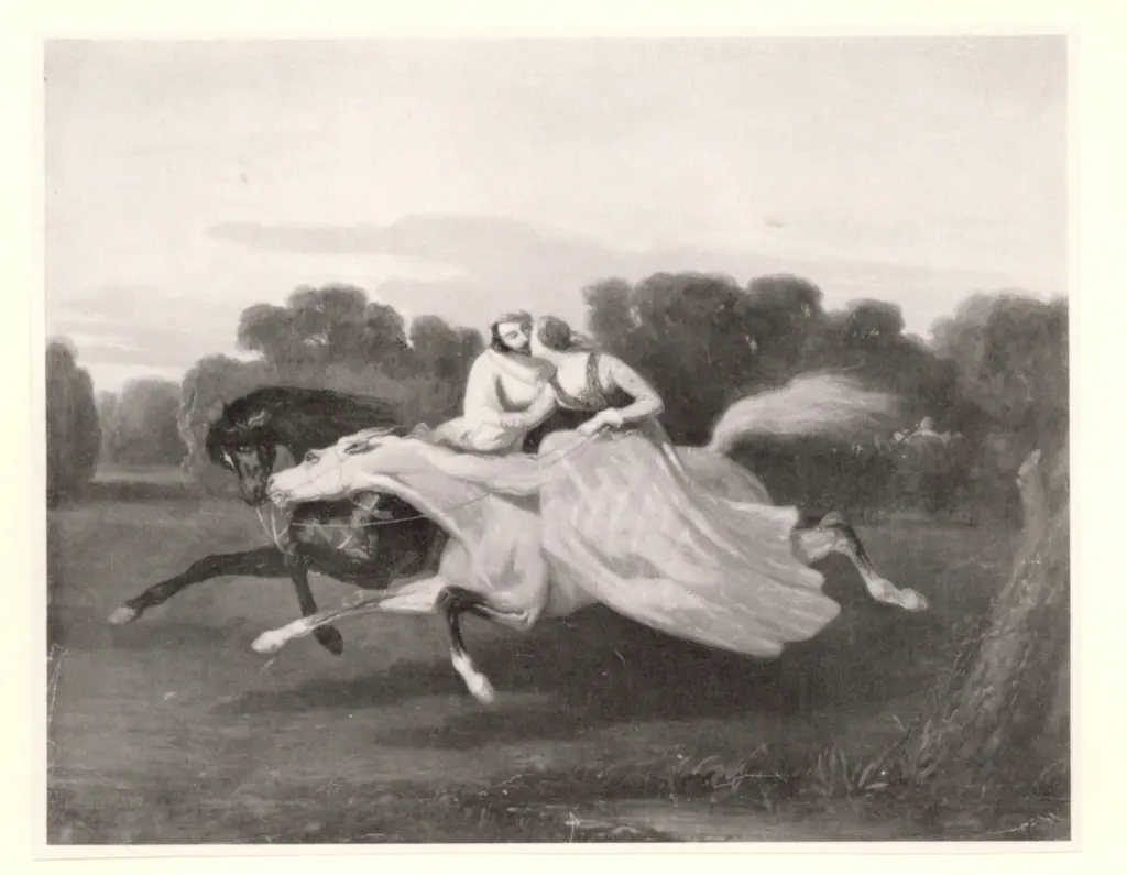 De Breux, Alfred , Le Baiser au plein Galop