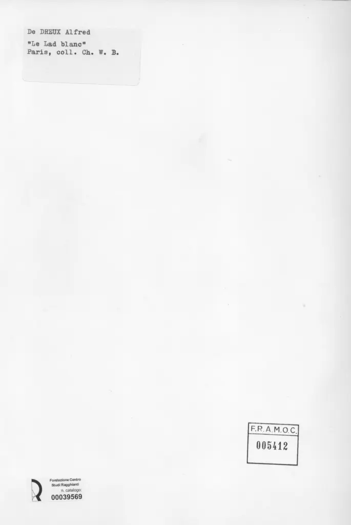 Anonimo , De Breux, Alfred - sec. XIX - Le Lad blanc , retro