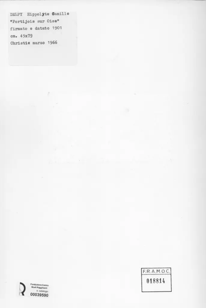 Anonimo , Delphy, Hippolyte Camille - sec. XX - Portijois sur Oise , retro