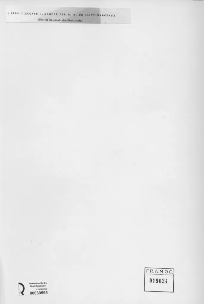 Anonimo , De Saint, Marceau - sec. XIX - Vers l'Inconnu , retro