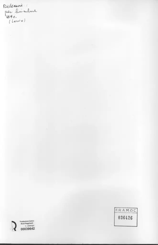 Anonimo , Delacroix, Eug&egrave;ne - sec. XIX - Delacroix par lui-m&ecirc;me , retro