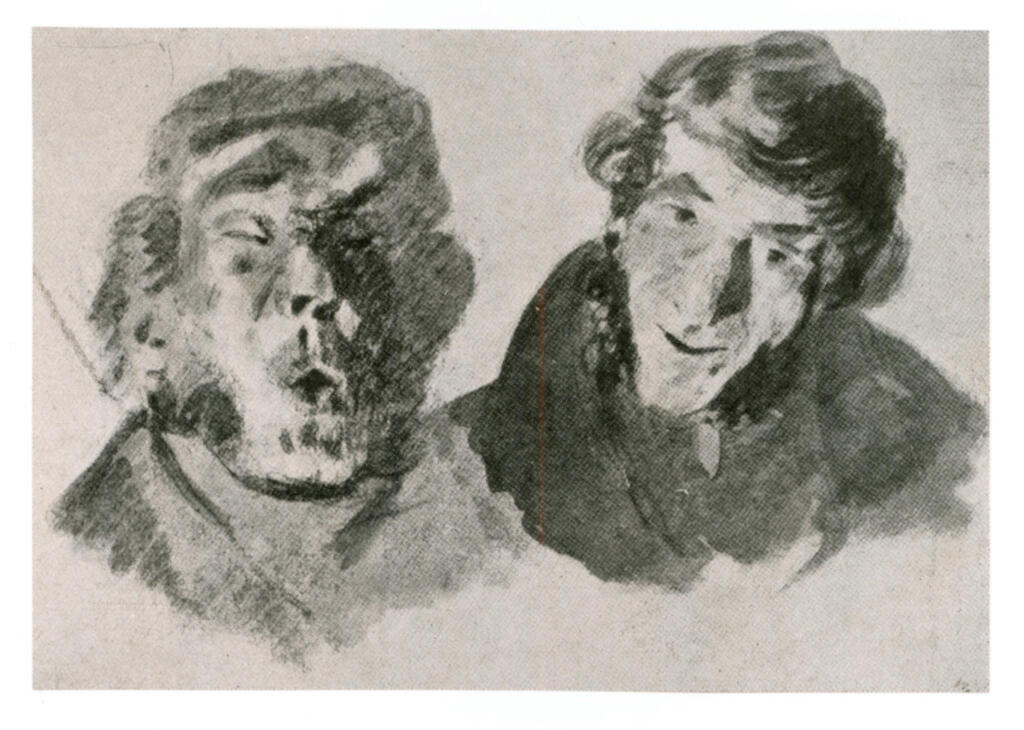 Anonimo , Delacroix, Eugène - sec. XIX - Ritratti di Leblond e F. Guillemardet , fronte