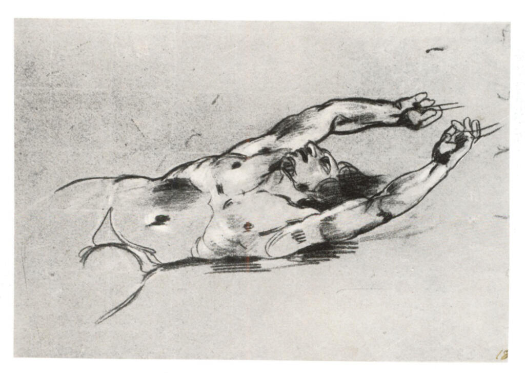 Anonimo , Delacroix, Eugène - sec. XIX - Studio per il "Dante e Virgilio" , fronte
