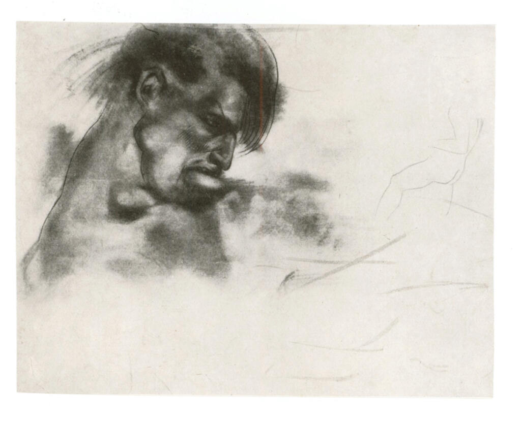 Anonimo , Delacroix, Eugène - sec. XIX - Studio per il "Dante e Virgilio" , fronte