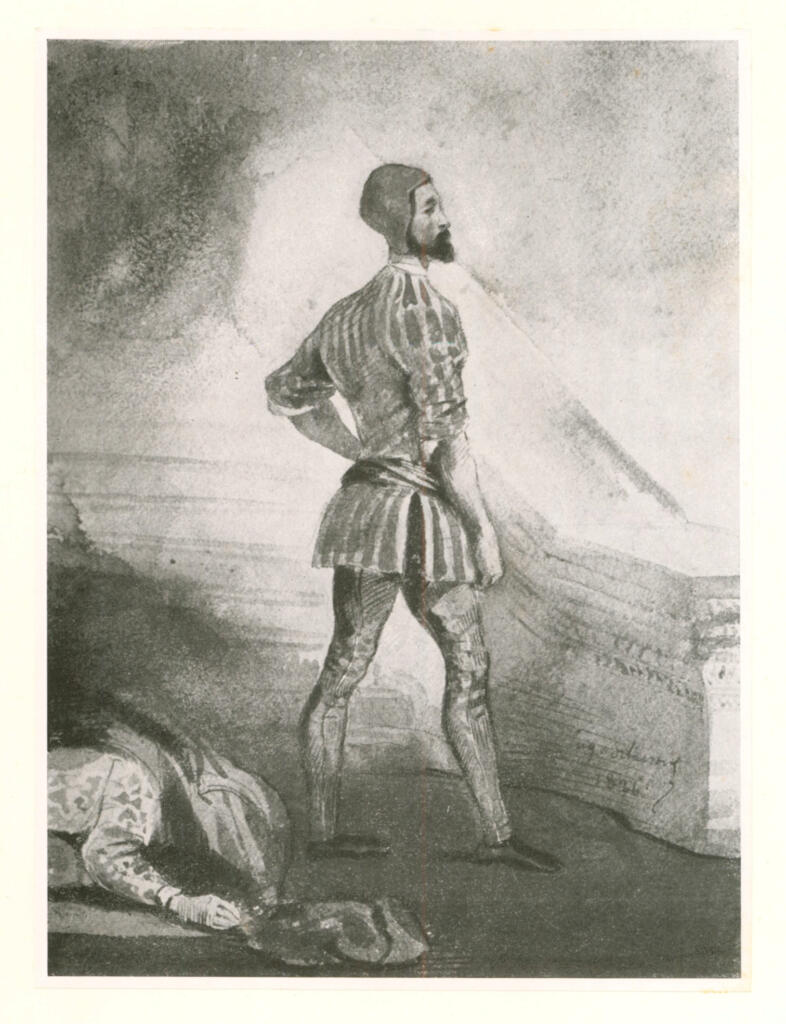 Anonimo , Delacroix, Eugène - sec. XIX - Ritratto per Marin Faliero , fronte