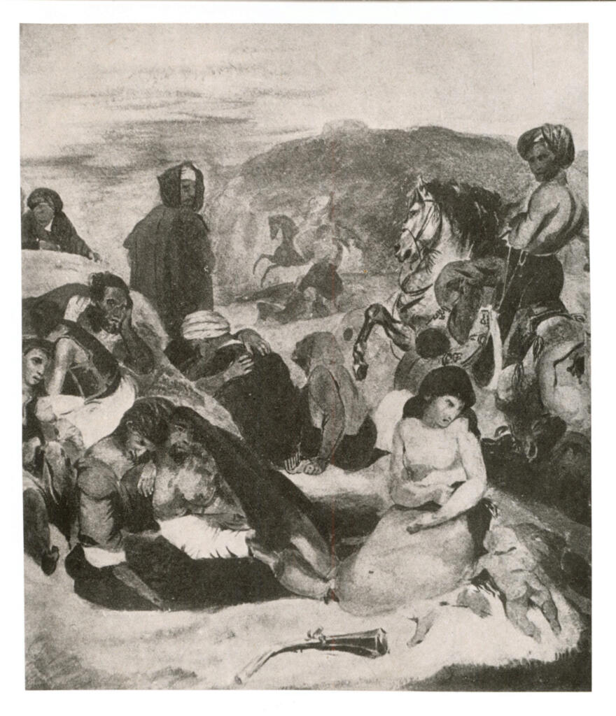 Anonimo , Delacroix, Eugène - sec. XIX - Bozzetto per il "Massacro di Scio" , fronte