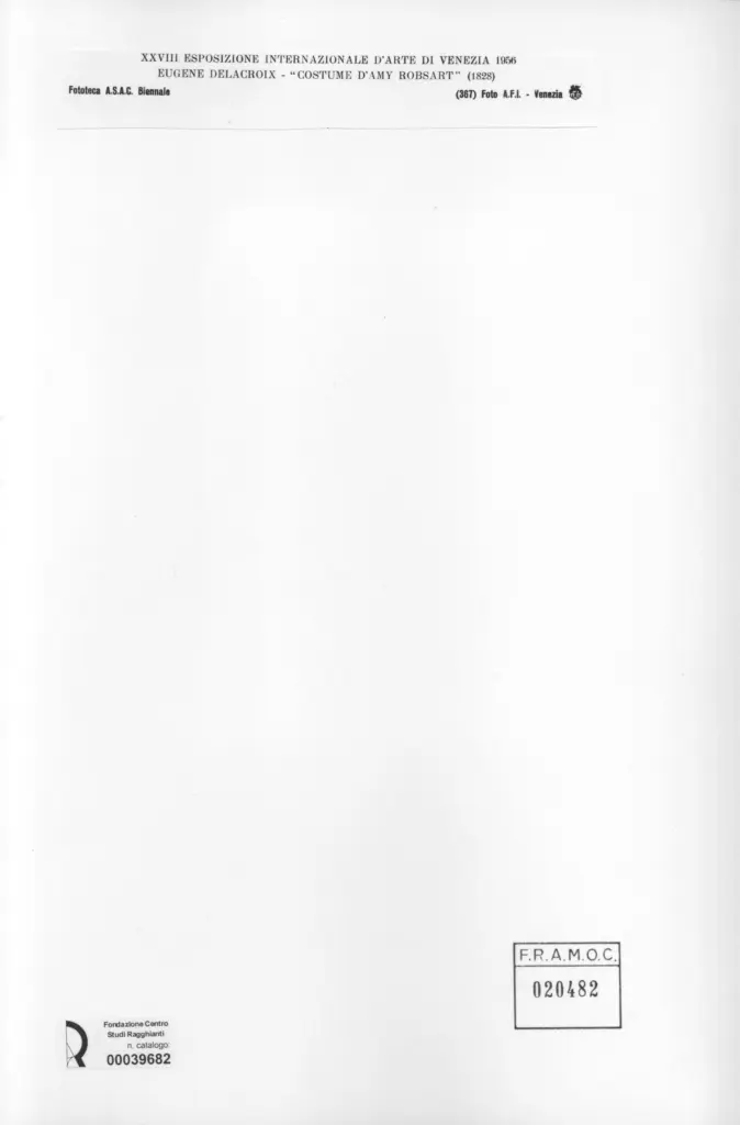 A.F.I. Agenzia Fotografica Industriale , Delacroix, Eug&egrave;ne - sec. XIX - Costume d'Amy Robsart , retro